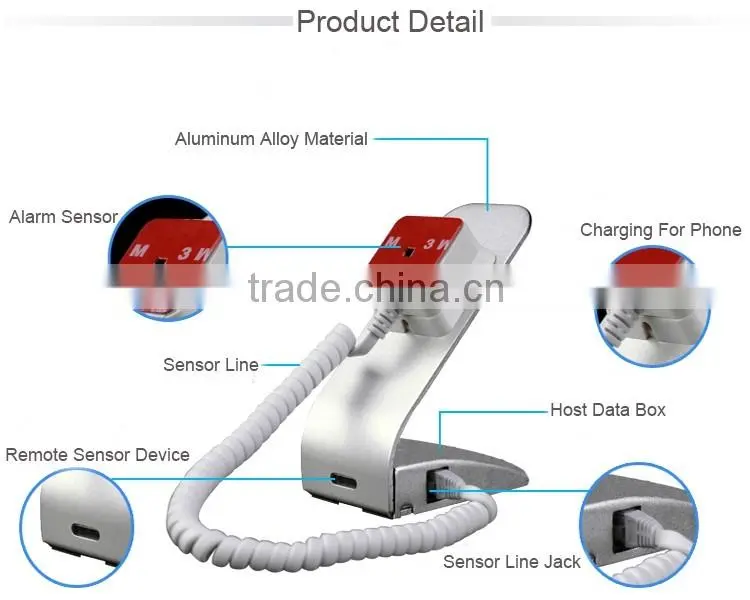 Newest Wireless remote control Anti lost alarm mobile phone display holder and charging function