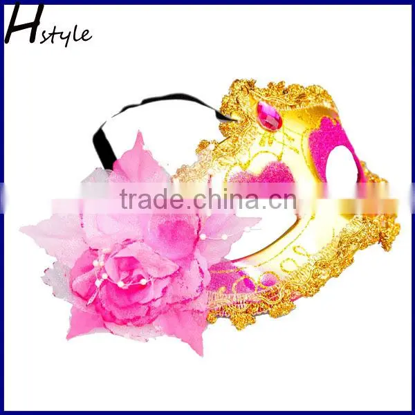 Hot Sell Wholesale Halloween Costume Party Mask With Daimond and Flower SC133