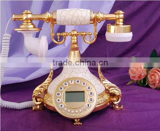 resin corded old style telephone
