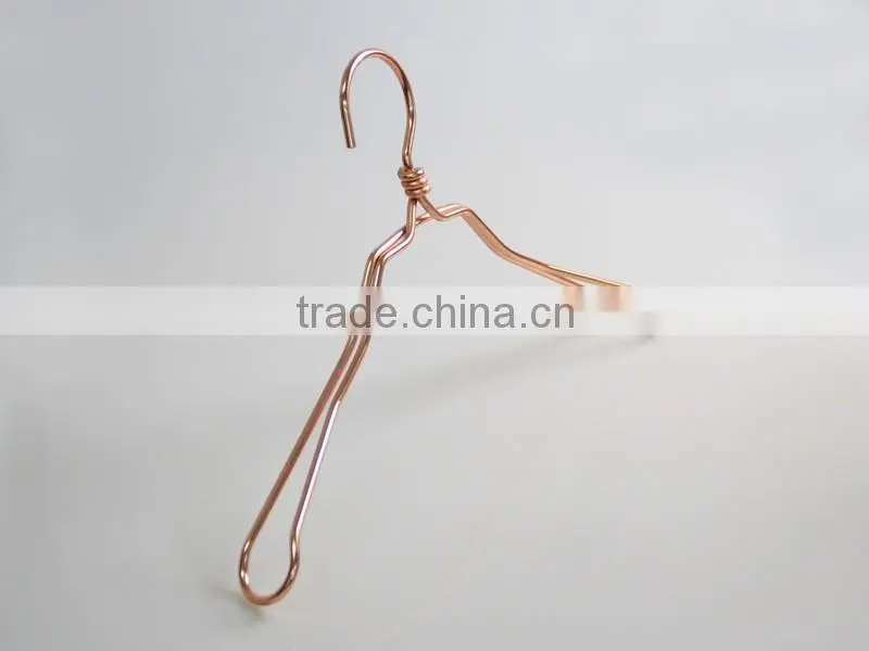 heavy duty red copper metal hanger and pants hanger
