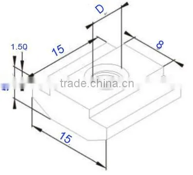 T Sliding Nut M4 for 3030 Series 8 Slot Aluminium Profile systerm