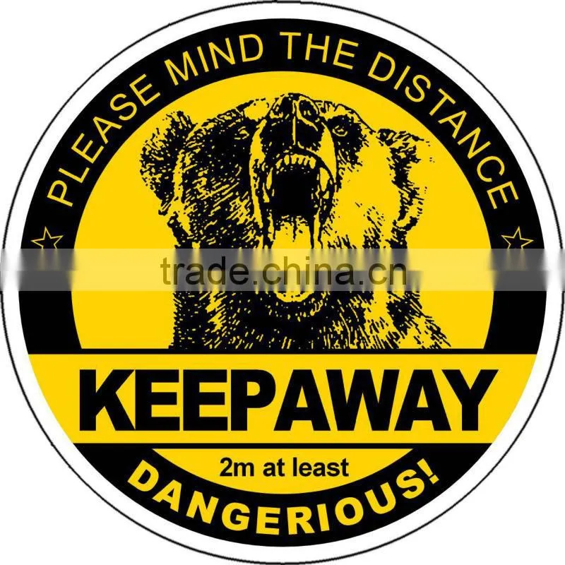 Cute unique warning sticker/Cartoon unique warning sticker