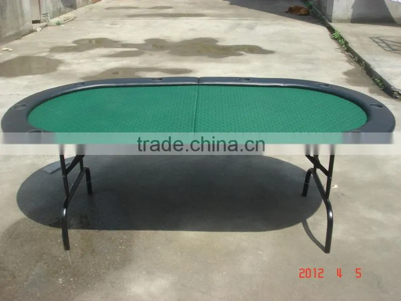 7ft Texas Holdem Folding Poker Table with High Speed Cloth