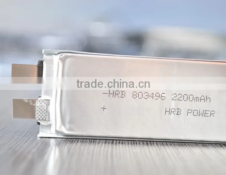HRB High capacity 3.7V 2200mah lithium polymer battery cell