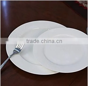 56 pcs White Chinese Porcelain Dinner Set