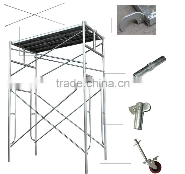 galvanized steel cross brace cantilever scaffolding frame