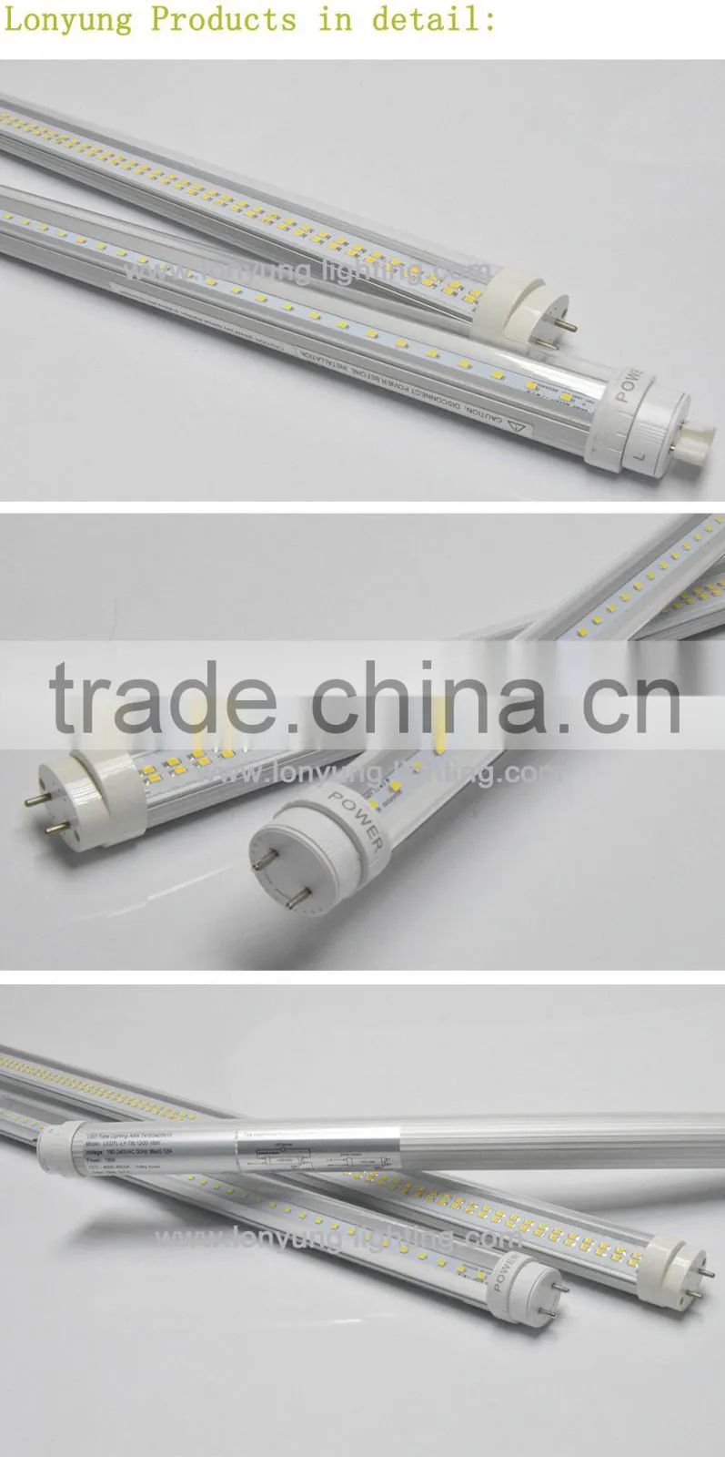 1.2m led tube 120v 277v led tube industrial light T8 6000k 277v