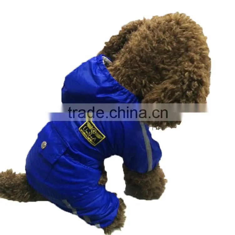 Wholesale Large Dog Spring Summer and Early Autumn Double Layer Waterproof Dog Air Force Raincoat Uniform