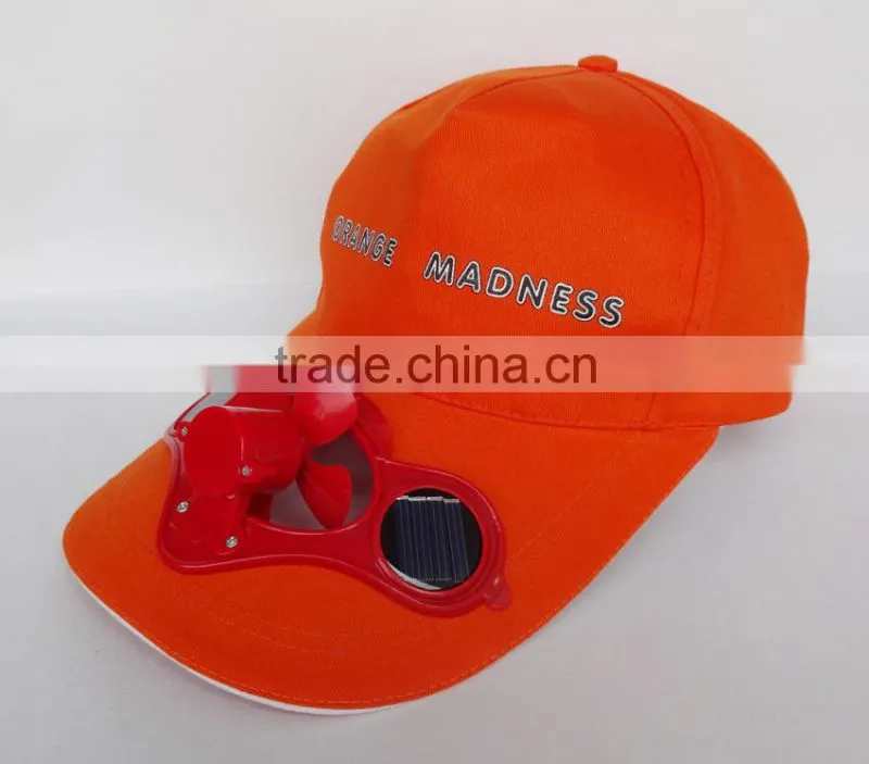 5 panel custom solar fan hat for summer