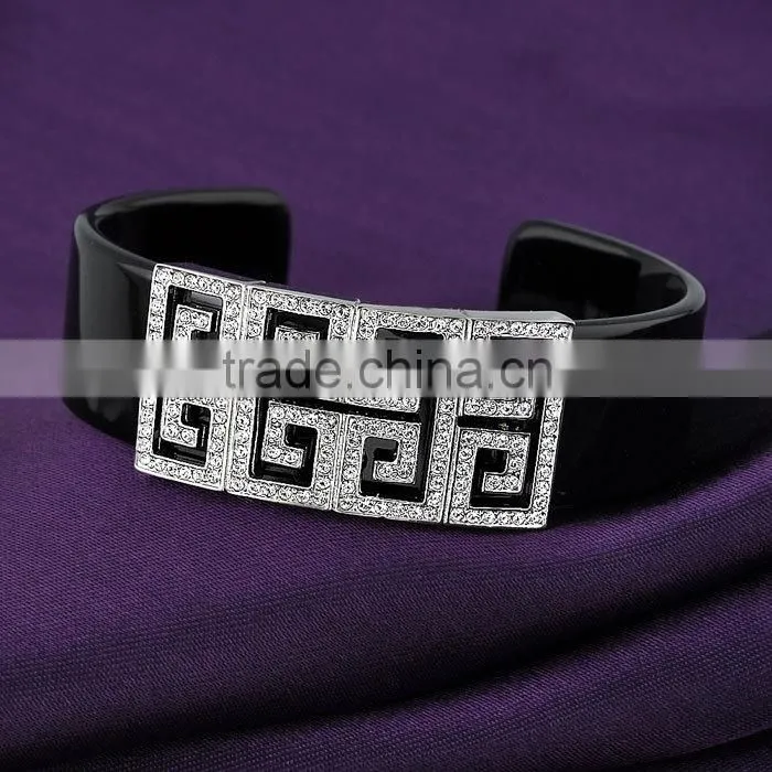 Wholesale mens elastic leather bracelet
