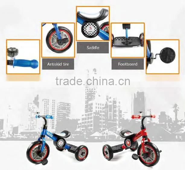 RASTAR MINI licensed hot selling three wheel baby child bicycle tricycle