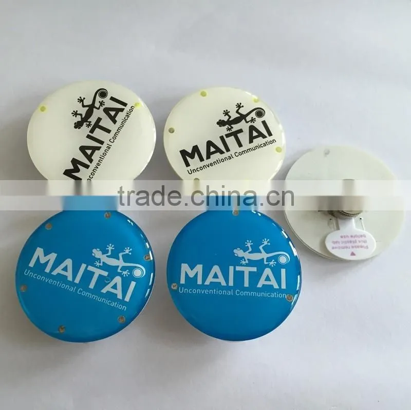 cheap custom flashing tradding phone strap keyring