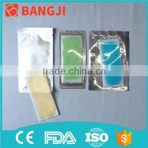 Chinese traditional instant physical fever reducing menthol cool gel patch hot cool gel pads