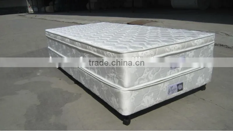 high quality spring bed base and mattress for hotel