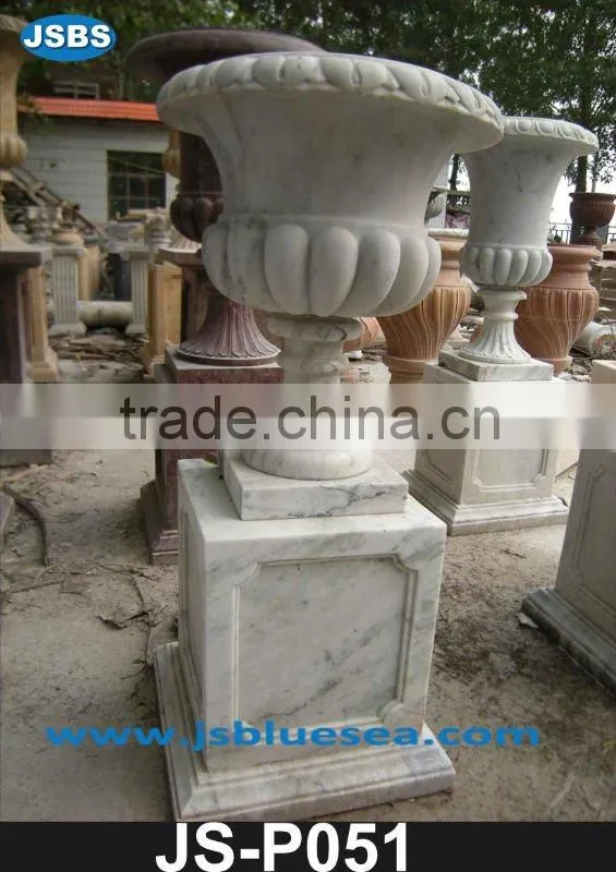 Natural stone garden planter