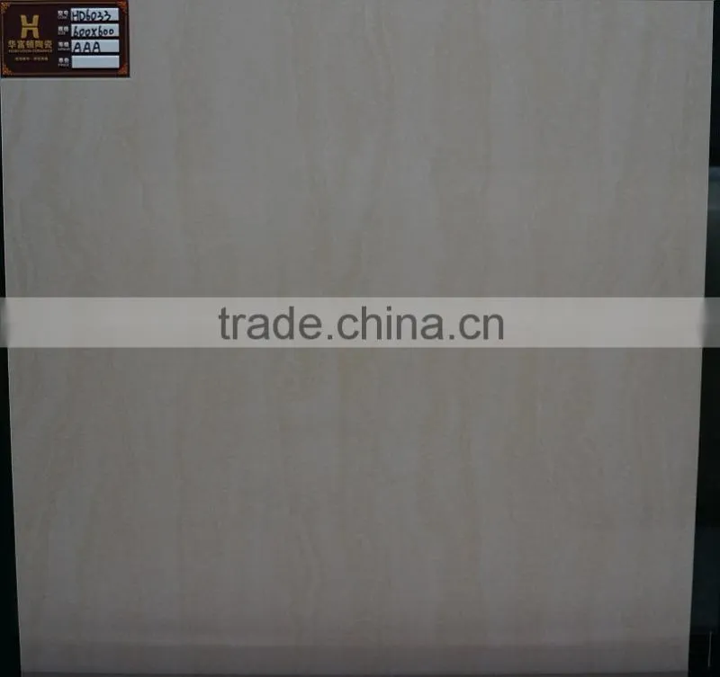 Foshan single loading tile ivory white polished porcelain tile