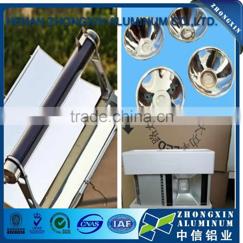 Hot sale to Russia high reflective mirror aluminum sheet for solar lamp