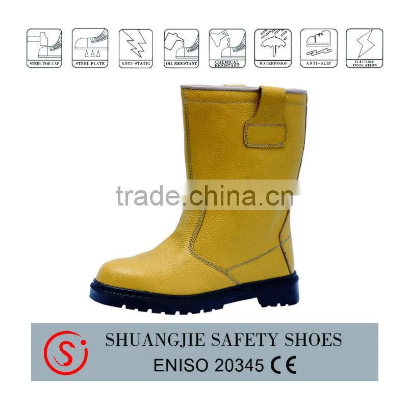 fashional rubber cemented industrial safety boots for women