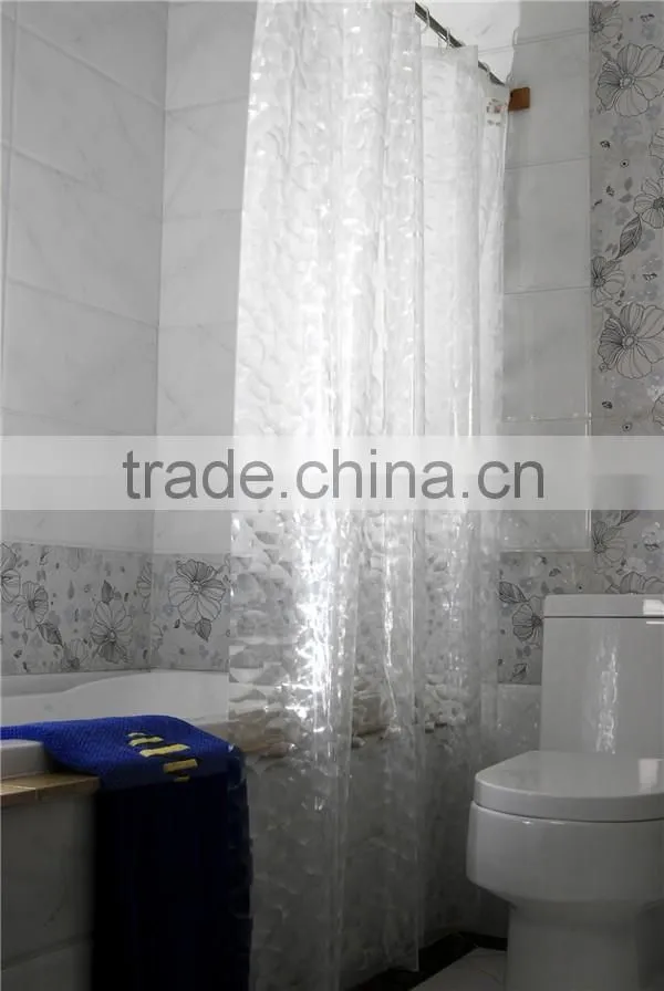 100% Pvc Fashion Design Printed Plastic Curtain