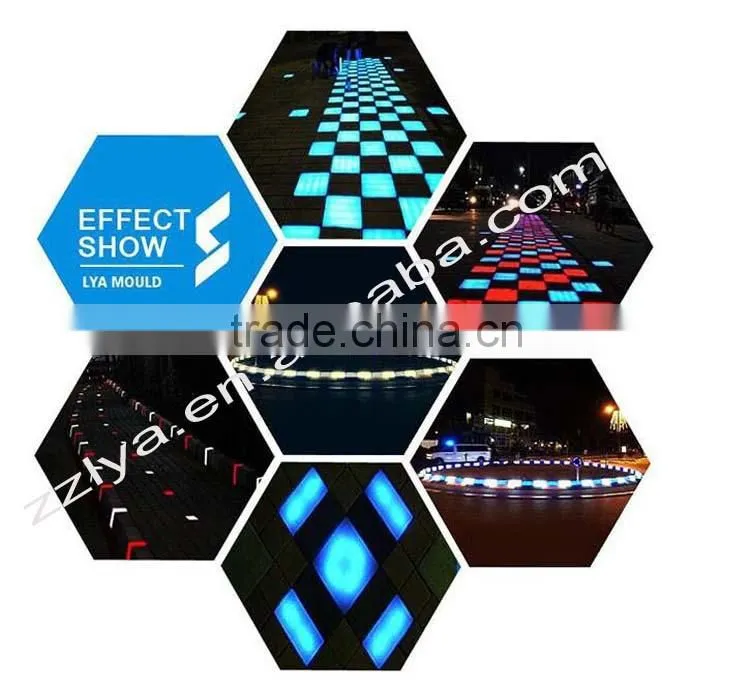 2016 Zhengzhou plastic IP68 led brick footpath lights