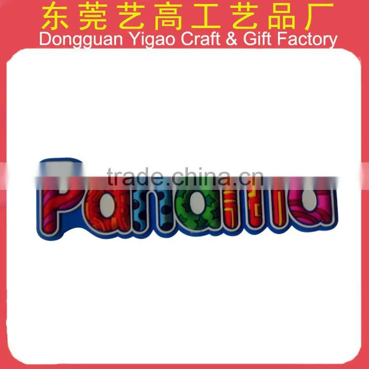 3D embossed PVC souvenir fridge sticker for business gifts