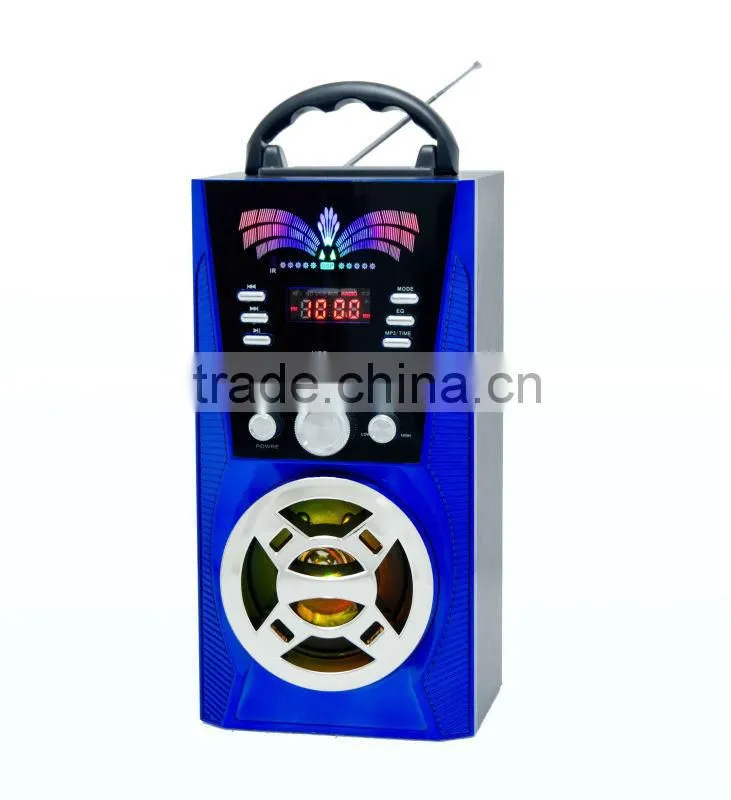 New Arrival Electrical Equipment Super Bass AM FM SW Portable Wood Speaker Box