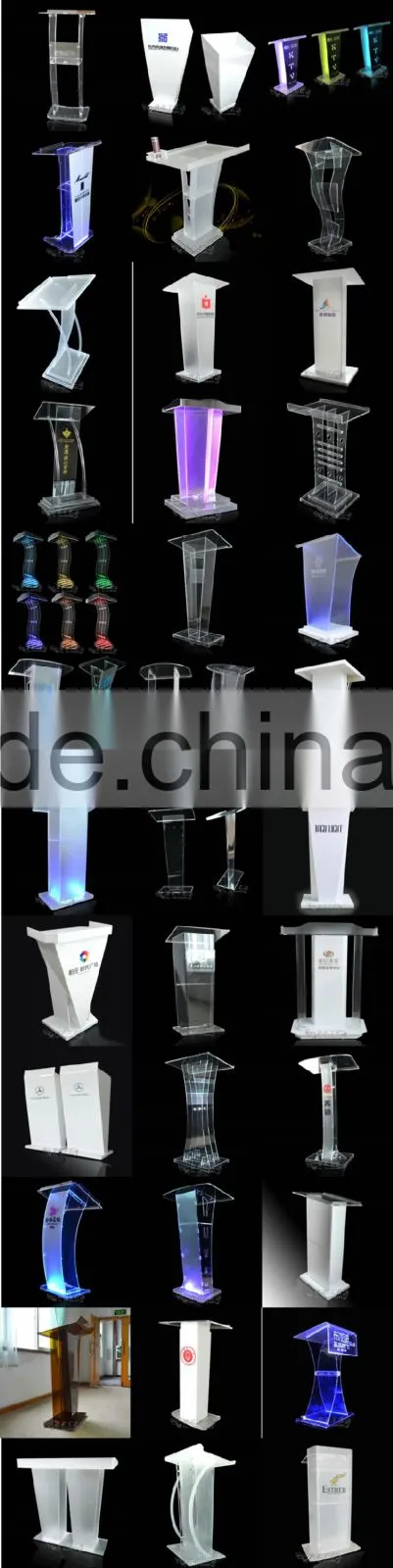 Factory price clear acrylic church pulpit modern plexiglass church pulpit