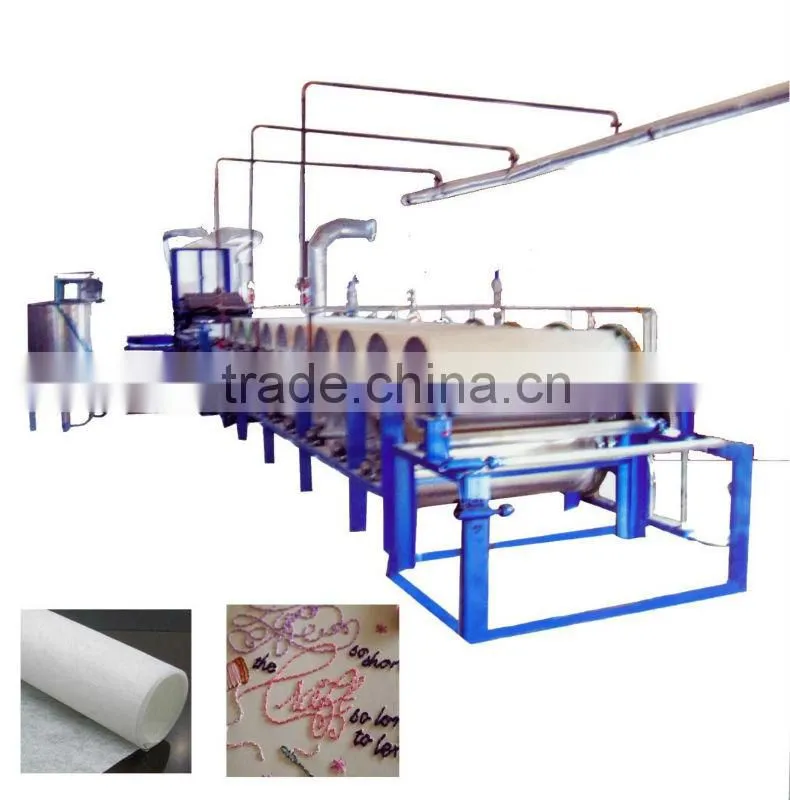 100% recycle cotton tearaway embroidery backing machine