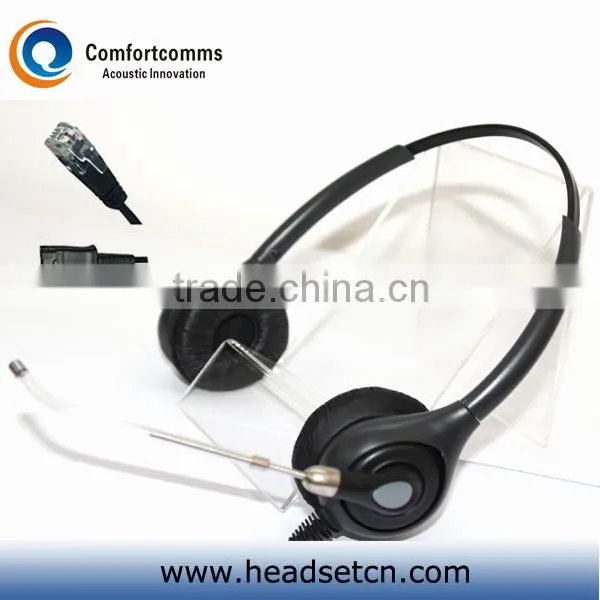 Monaural call center telephone headphone with RJ plug HSM-600RPQDRJ
