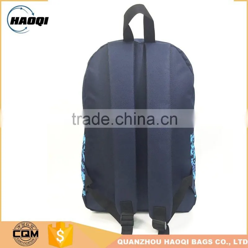 Cheap stylish fashion navy canvas backpack