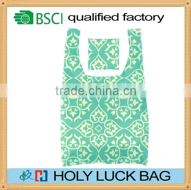 2015 Hot sale foldable polyester shopping bag