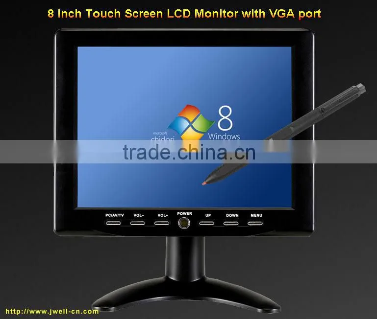 Best quality HD 8 inch TFT LCD AV VGA Monitor