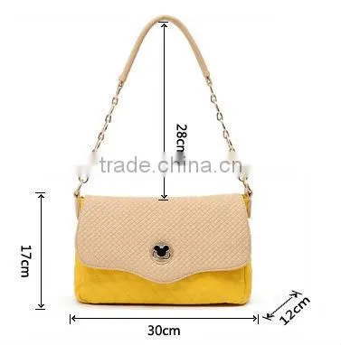 New attractive ladies pu bags with metal parts, nice and fashion pu bags for lady