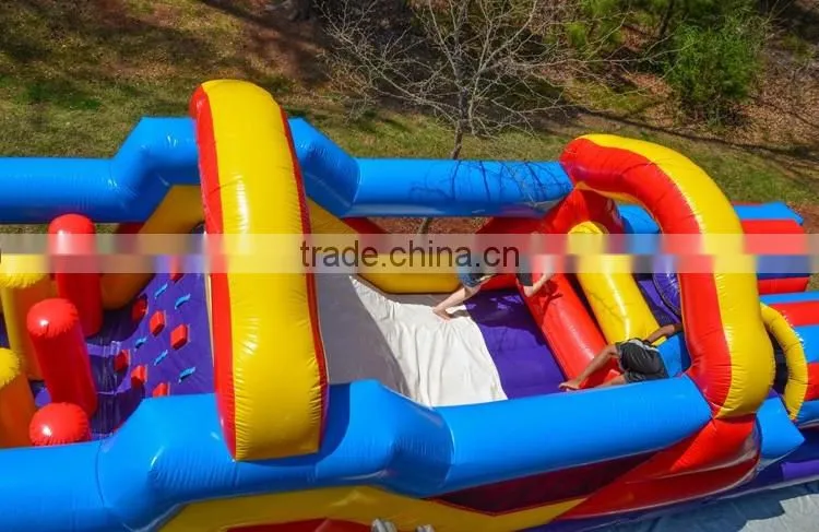33ft monster adult inflatable obstacle course for sale