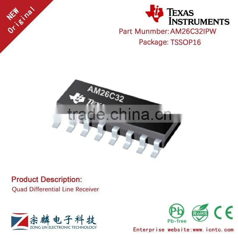 Genuine Original AM26C32IPW TSSOP16 AM26C32 Differential Line Receiver