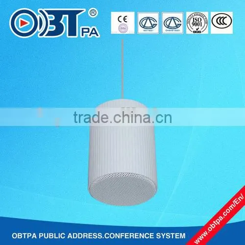 OBT-202 alumnium waterproof luxury hanging speaker used for church, hotel, factory