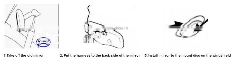 New Universal Auto Dim Rearview Mirror + 4.3" Parking Rearview Display