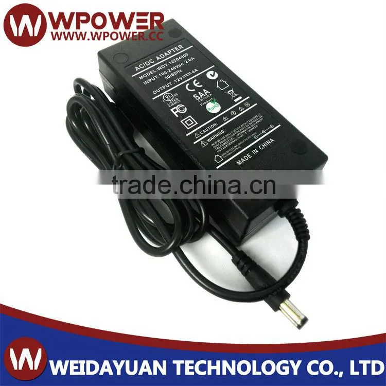 12V 4A AC DC Desktop Adapter CE UL FCC SAA KC BS GS BS CB