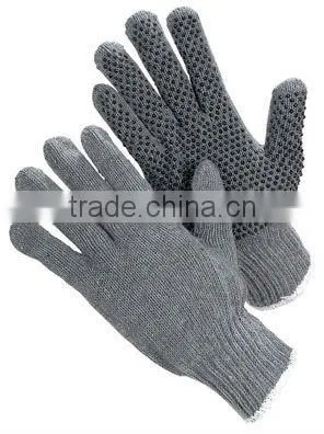 Grey Color String Knit Glove