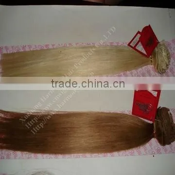 BEST QUALITY 18inch straight human cheap clip hair extension/clip in hair extension