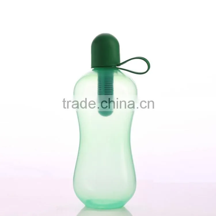 550ML Bottle with Filter,BPA free Plastic Water Bottle with Filter