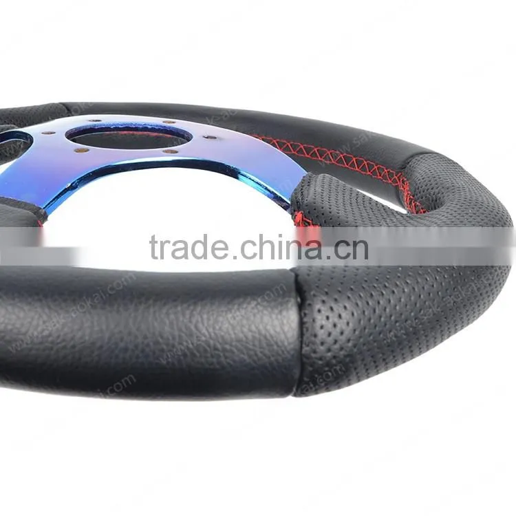 13 inch genuine leather neochrome for racing car