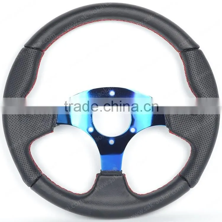 13 inch genuine leather neochrome for racing car