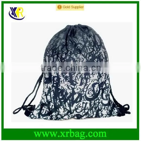 Women Mochila Man Sport Gym Bags Travel Stripe Printed Eco Drawstring Bag