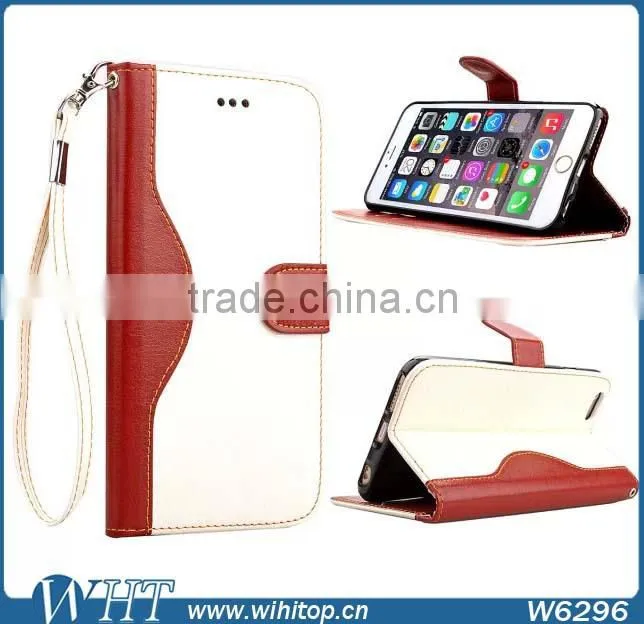 Magnetic Phone Case for iPhone 6 Plus 5.5", Folio Stand Leather Case for iPhone 6 Plus with Answer Calls Hole