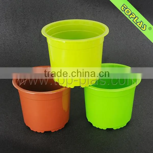 Colorful Decorative Plastic Flower Pots (Small or big all can be manufacture)