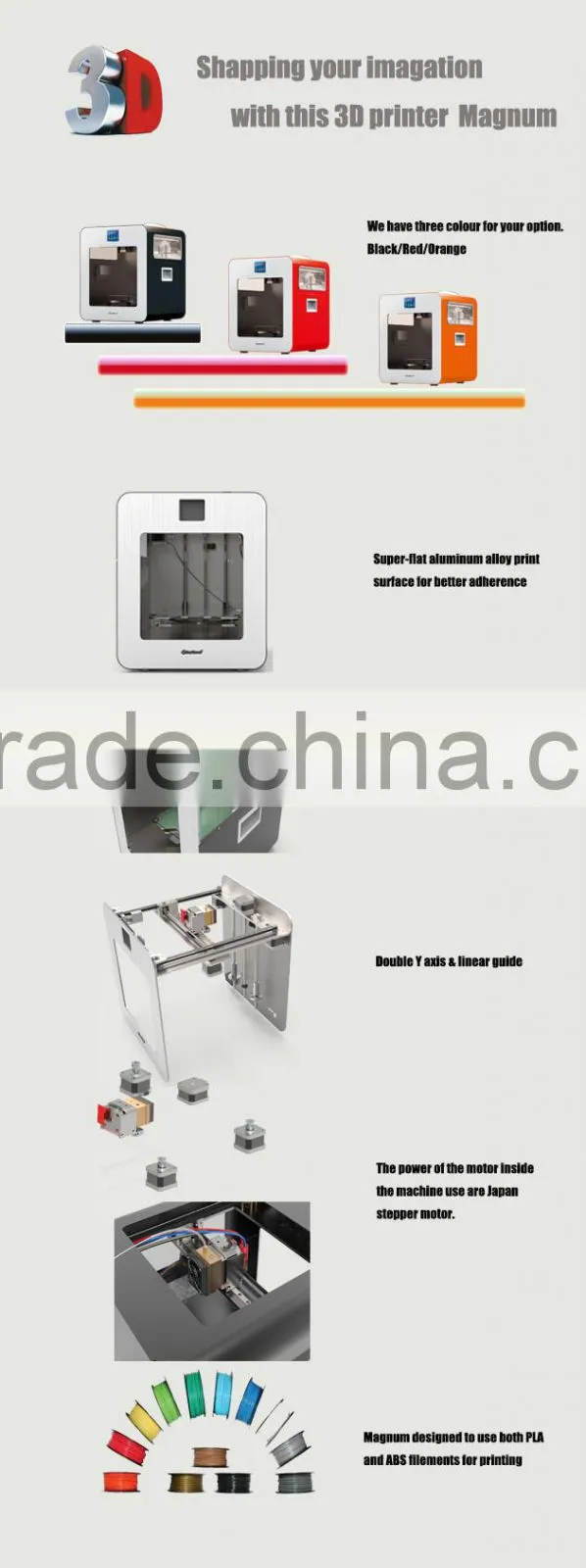 SD card/USB Interface Type Stock 3D Printer with screen printer