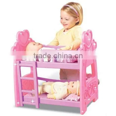 661-03B Plastic Baby Shaker Doll Bed