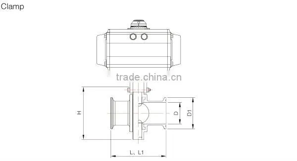 LPC12 series Sanitary Butterfly Valve Stainless Steel Buttery Valve