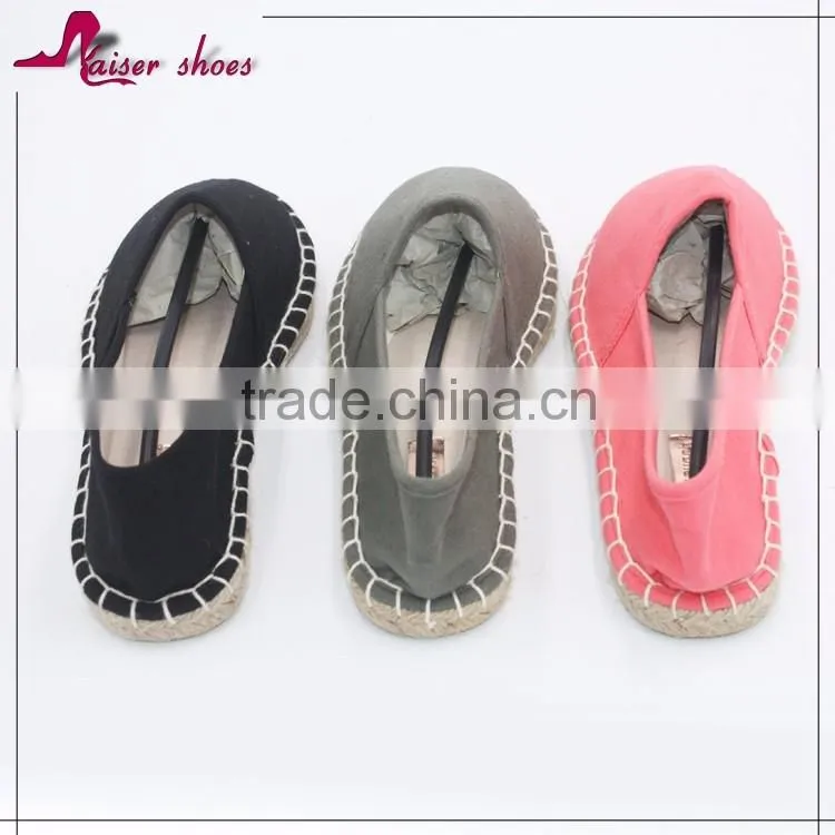 cheap wholesale espadrille white canvas shoe in china wholesale fashion canvas shoe